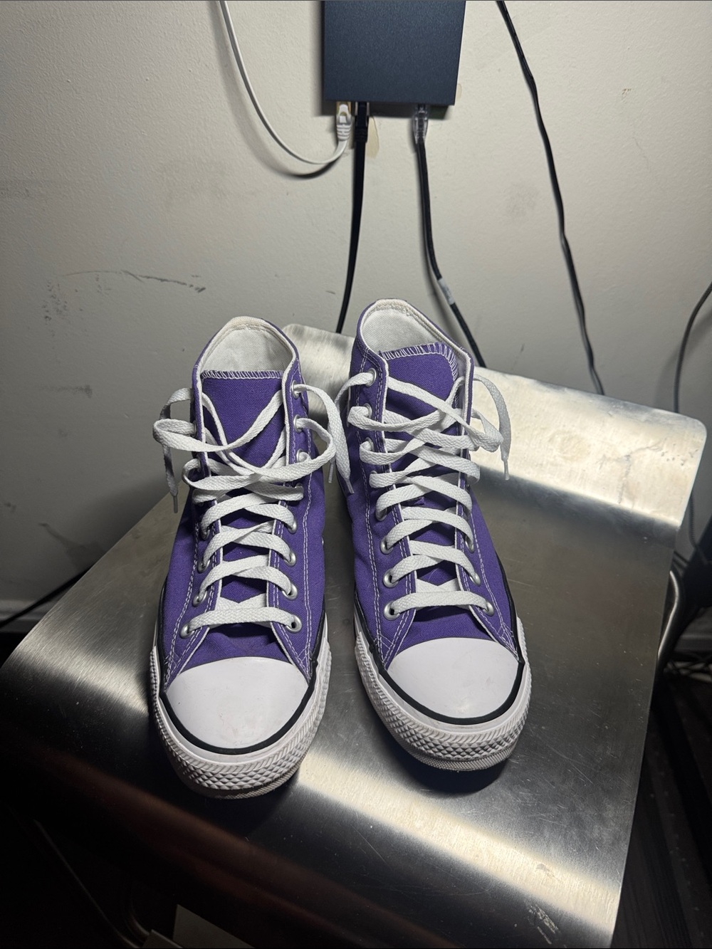 High-Top Purple Converse
